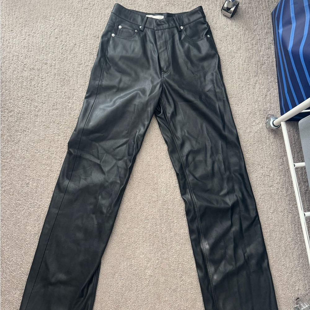 Black Leather Pants